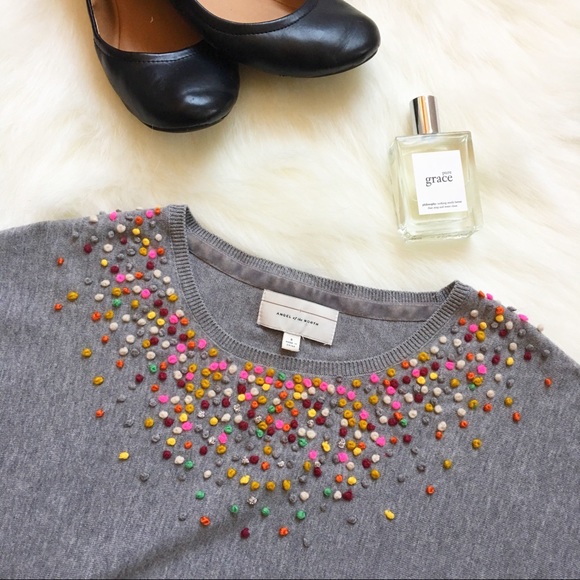 Anthropologie Sweaters - ⬇️ Angel Of The North French Knot Confetti Sweater